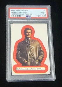 1979 Topps James Bond IN LEATHER COAT MOONRAKER STICKERS #5 - PSA 9 MINT - Picture 1 of 3