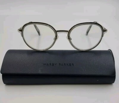 Authentic Warby Parker Whitaker 3553 Eyeglasses Frames Full Rim Gray 49-20-140 - Image 1 of 4