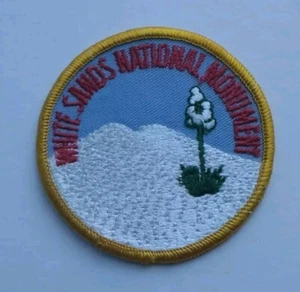 White Sands National Monument Park New Mexico Round Embroidered Patch Badge - Picture 1 of 5