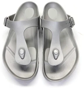 Birkenstock Gizeh Essentials EVA Plateado Mujer’s 10 Hombre’s 8 - Imagen 1 de 14