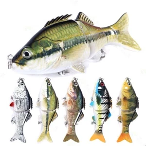 10 cm 3 Señuelos de Pesca Articulados Hundimiento Swimbait Cebos Artificiales Duros Crankbaits - Imagen 1 de 17