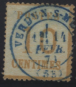 DIV-24-7-4: Cachet à date T17 bleu de Verdun-s-Meuse sur n°AL5 - Imagen 1 de 1