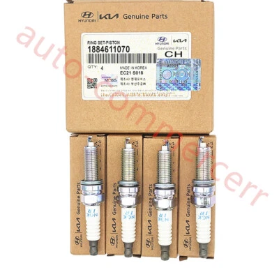 4PCS OEM SPARK PLUGS For 2011-18 Hyundai ELANTRA KIA FORTE SOUL 2.0L 1884611070 - Image 1 of 4