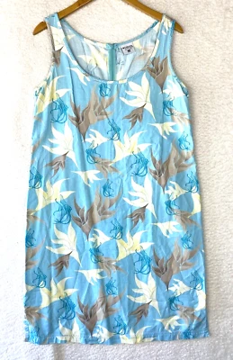 Vestido Columbia para mujer grande sin mangas informal artístico mezcla de algodón atletismo Foto 1 de 4