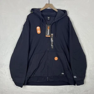 Timberland Pro Hombres Sudadera con Capucha Honcho Deportiva Doble Trabajo Cremallera Completa Azul Repelente a la Lluvia 2XL - Imagen 1 de 11
