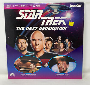 Star Trek The Next Generation Laserdisc LV40270-147 47&48 Peak Performance Gray
