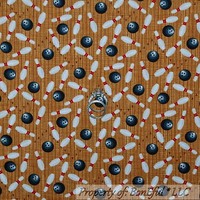 Football Overall Balls Footballs Brown Cotton Fabric FQ