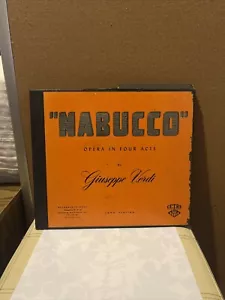 1951 Mono ED1 DG Cetra Fernando Previtali Verdi Nabucco 3 LP Sehr guter Zustand 1216 Vinyl EX - Bild 1 von 14