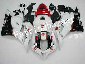Fit for 2009-2012 CBR600RR KONICA White Black Red ABS Injection Mold Fairing Kit - Foto 1 di 8