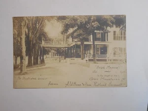Postcard  E58682  Rutland, VT     Hyde Manor  c-1901-1907 - Picture 1 of 2