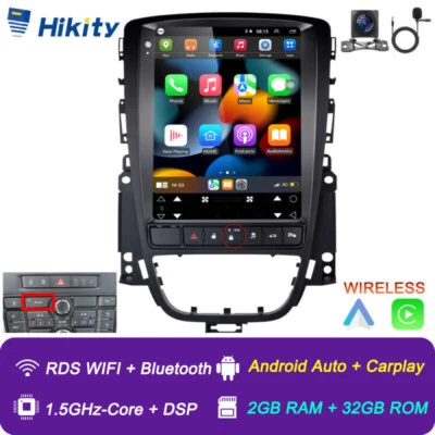 9.7" 32GB Android 15 Carplay Autoradio Navi GPS WiFi für Opel Astra J ECO Modell - Bild 1 von 4