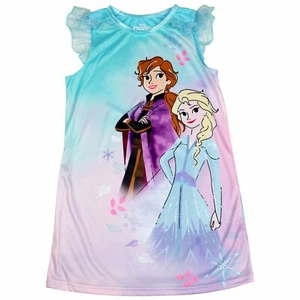 Disney Frozen II Anna & Elsa Youth Nightgown Multi-Color - Picture 1 of 2