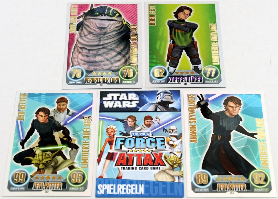 Force Attax Clone Wars Serie 1 – Force Meister, Star & lim. Karten aussuchen Neu - Bild 1 von 1