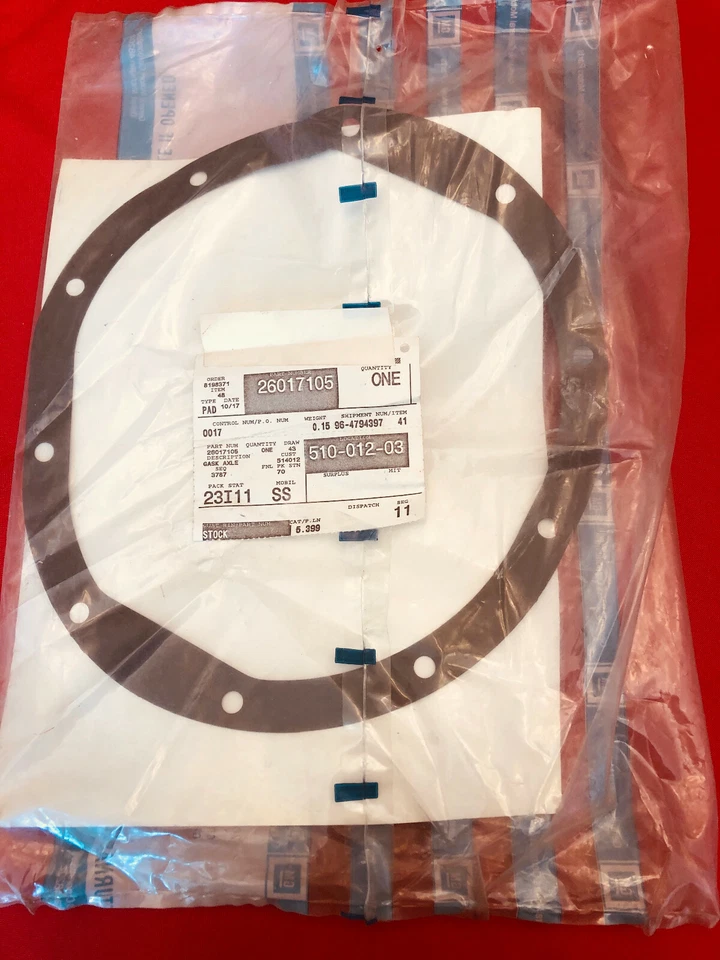 Nuevo de Lote Antiguo OEM GM 26017105 Junta-Cubierta de Portador Diferencial Chevrolet Blazer    Foto 1 de 1
