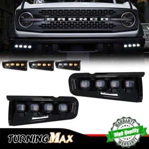LED Fog Light For Ford Bronco Raptor 2021-23 Front Bumper Daytime Running Lights - Picture 1 of 13