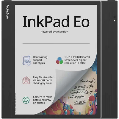 PocketBook InkPad Eo 10.3 Inch Mist Grey 64GB + 4GB WIFI + Bluetooth NEW - Image 1 of 3