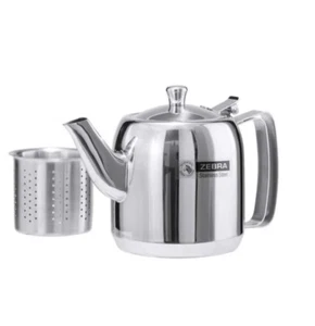 Thai Zebra Brand Prima Tea Pot Kitchenware Silver Stainless Steel Free Filter - Picture 1 of 42