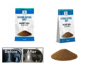 Shot Blasting Sand Blasting Walnut Shell Media 2.5 kg BAG 0.5.-1mm 16/30 Mesh - Picture 1 of 6