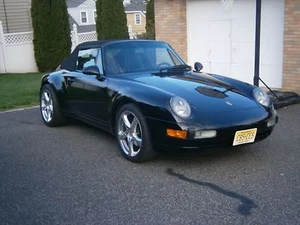 PORSCHE 911 1997 CABRIO SCHWARZ/SCHWARZ 6 GANG LUFTKÜHLUNG - Bild 1 von 12