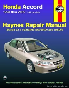 Haynes Honda Accord 1998-2002 Repair Manual : H42014 - Picture 1 of 1