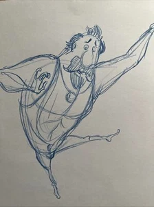 Despicable Me 2 Producción Original Dibujo El Macho Por Storyboard Artist Frank - Imagen 1 de 2