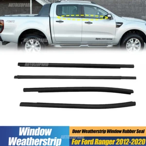 4x Weatherstrip Window Moulding Trim Seal Belt For Ford Ranger 2012-2020 4-Door - Picture 1 of 9