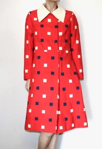 BIll Blass for Bond Street MOD 60's vintage graphic print coat - Picture 1 of 9