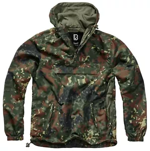 Brandit Men's Windbreaker Jacket Lightweight Oversize Flecktarn - Picture 1 of 4