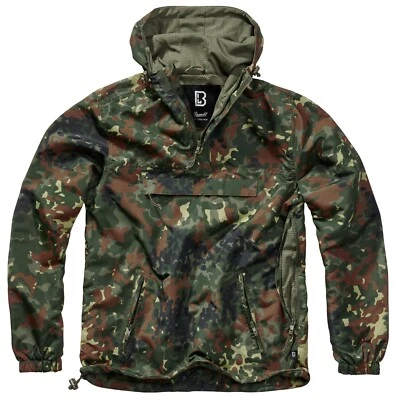Brandit Jacket Wind Proof Man Windbreaker Light Over Sizes Flecktarn - Image 1 of 4