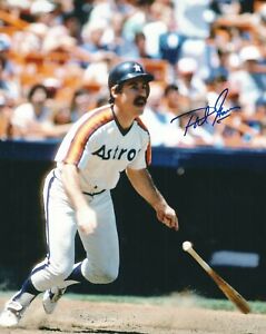 Signed 8x10 PHIL GARNER Houston Astros Autographed photo w/ Show Ticket