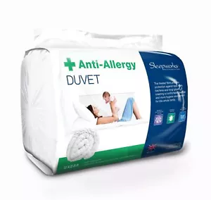 16,5 Tog extra warme Antiallergie, Hohlfaser Bettdecke Steppdecke, schwer, hergestellt in UK - Bild 1 von 10