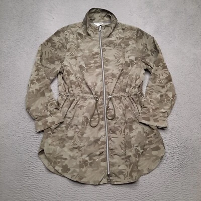 Chaqueta cortavientos Tommy Bahama para mujer grande cremallera completa floral camuflaje verde golf Foto 1 de 4