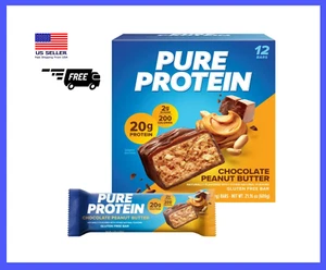 Pure Protein Bars, Chocolate Peanut Butter, 20g Protein, 1.76 oz, 12 Ct - Picture 1 of 1