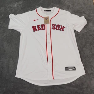 Boston Red Sox Nike Engineered Home Jersey Mens White Blank Back Fenway Swoosh - Picture 1 of 10