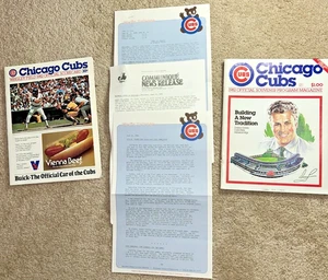 Jun 10, 1982 CHICAGO CUBS MAGAZINE - PROGRAM w/ Press Packet vs MONTREAL EXPOS - Picture 1 of 16