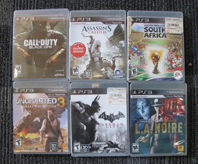 PlayStation 3 PS3 Lot/Bundle: LA Noire, Call of Duty, Batman, Assassin's Creed - Image 1 of 4