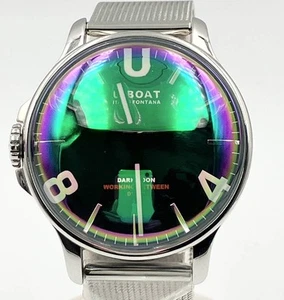 U-BOAT Ref.8471 DARKMOON Steel 316L 50MT Full Liquid Quartz 35mm Used Watch - Picture 1 of 10