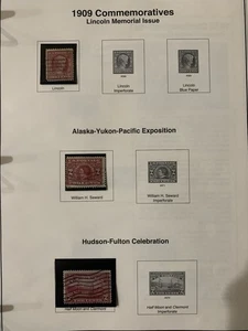 1909 Commemorative US #367, 370, 372 Stamps Used - Picture 1 of 4
