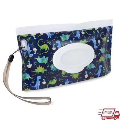 Dispensador portátil de toallitas para bebé manos libres estuche de viaje bolsa de pañales nuevo Foto 1 de 4