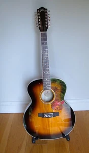 Guild F-2512E 12 String Electro Acoustic and Hard Case - Picture 1 of 10