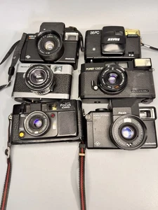 Konvolut 6x analoge Kameras Agfa, Yashica, Porst.... defekt #-938 - Bild 1 von 15