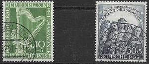 Berlin MiNr 72 + 73 gestempelt mit Berlinstempel - Bild 1 von 1