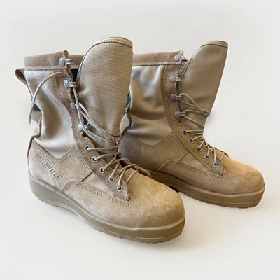 NUEVAS Botas Belleville 330 DES ST Para Hombre 6.0 W Desierto Tostado Puntera de Acero Vuelo Foto 1 de 4