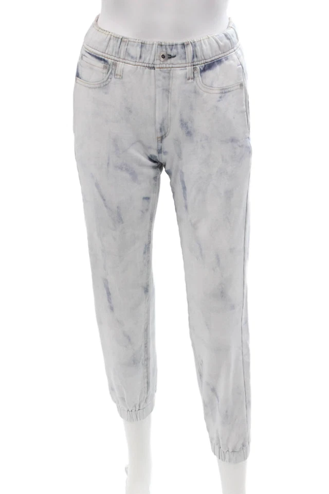 Rag & Bone Women Gray Jogger Sweatpants Button Cotton Petite Size 2XS - Image 1 of 4