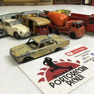 1969 MATCHBOX REGULAR WHEELS #55 TAN CREAM FORD FAIRLINE 1/64 PARTS RESTORE - Picture 1 of 8