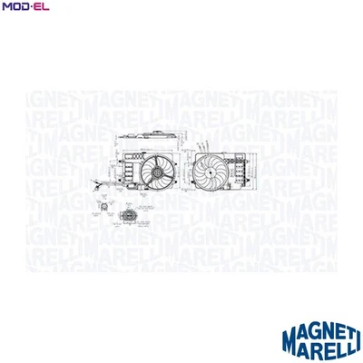 FAN ENGINE COOLING 069422858010 FOR MINI W10 B16 A 1.6L 4cyl - Image 1 of 4