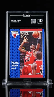 Fleer 1991 | Michael Jordan | #29 | gema como nueva 10 | segundo rango mejor calificado Foto 1 de 4