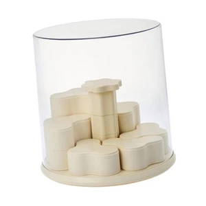 Transparent Doll Display Box All Round Rotating for Figurines Doll Keychains - Picture 1 of 6