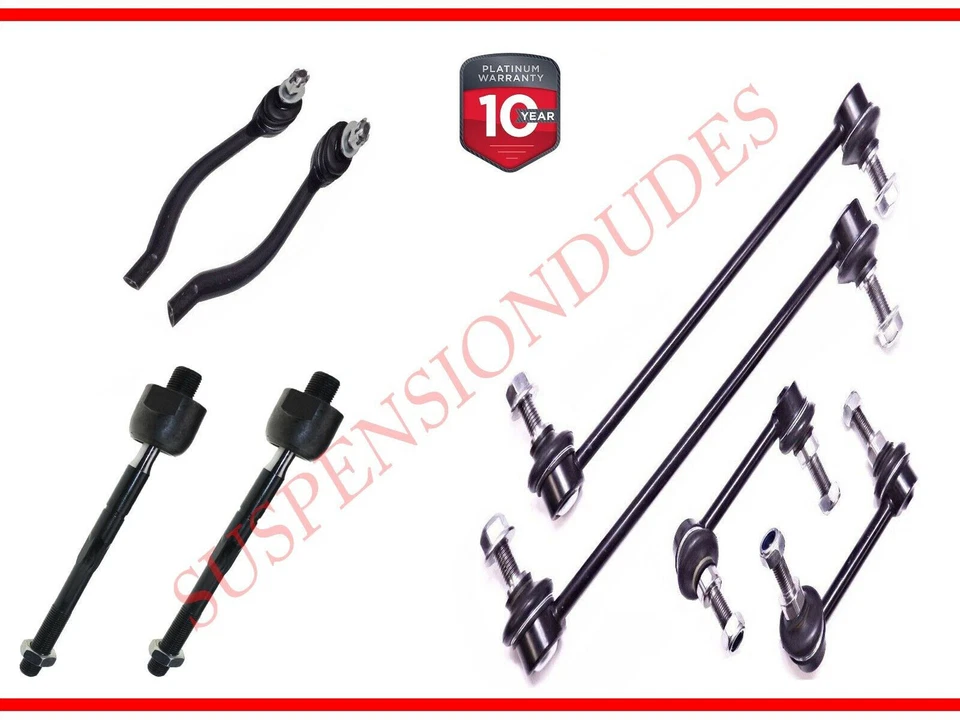 Barra estabilizadora delantera/trasera izquierda 8 piezas + extremos de barra de amarre interior/exterior para Nissan Altima 07-12 Foto 1 de 1