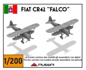 Fiat CR42 "Falco" - 1/200 - 2 items Mussini 3D Printed KIT - Foto 1 di 2
